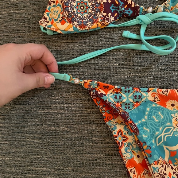 Colorful Patterned Bikini Set - Picture 3 of 5
